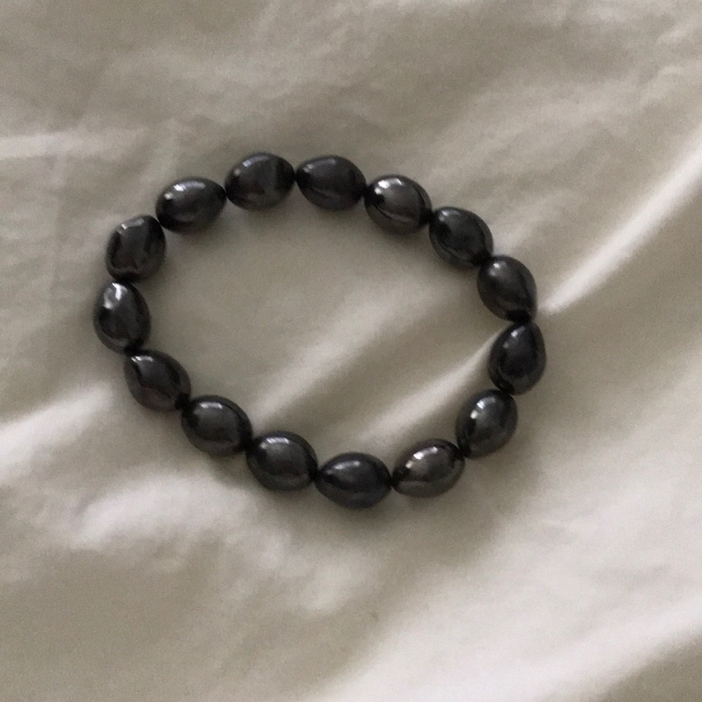 Michael Ahram molten bead elastic bracelet